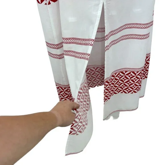 Bindu 100% cotton halter front slit women's maxi dress size M - Picture 6 of 9